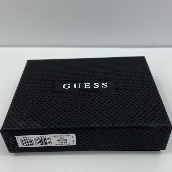 GUESS,MEN’S WALLET, BROWN, TRI FOLD, 9 CREDIT CARD HOLDER,4 HIDDEN COMPARTMENT - Picture 16 of 16